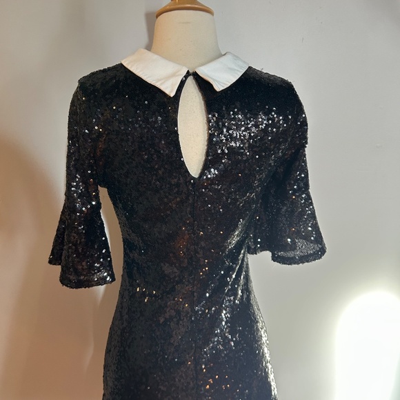 Venus Peter Pan Collar Sequin Party Dress xs - Picture 5 of 6